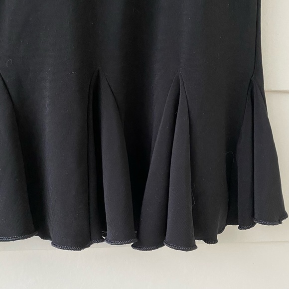 WHBM • Black Skirt with Ruffled Hem Size Medium - Picture 10 of 12